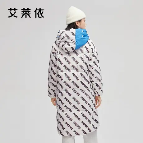 艾莱依羽绒服女新潮款中长款防风高端外套冬季图片