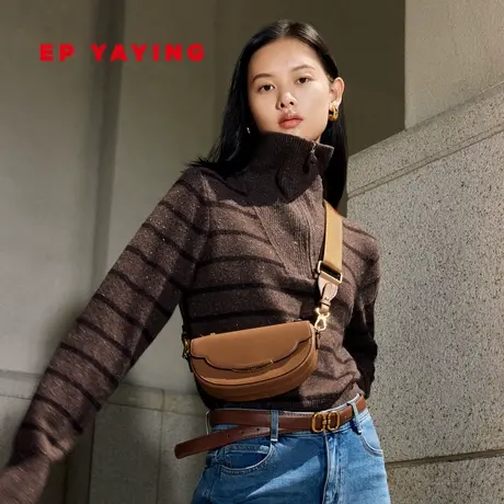 [牦牛绒]EP YAYING雅莹女装 条纹毛针织衫上衣 2023秋冬新款9527A商品大图