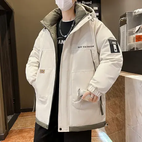 新款棉衣男士冬季潮牌加厚羽绒服棉服外套男装学生保暖棉袄子帅气图片