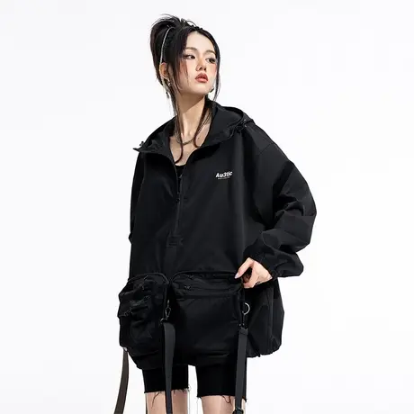 YEP×AU3TIC可收纳折叠挎包 户外防风防泼水半拉链机能外套商品大图