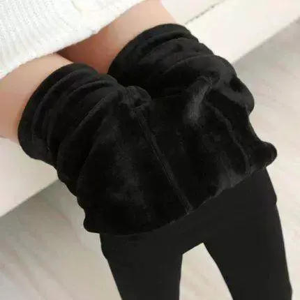 打底裤女秋冬加绒加厚东北特厚加长高个子高腰一体保暖裤超厚棉裤商品大图