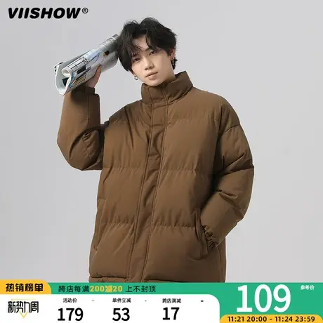 VIISHOW面包服冬季宽松潮牌加厚衣服美式棉服男保暖男生痞帅棉衣商品大图