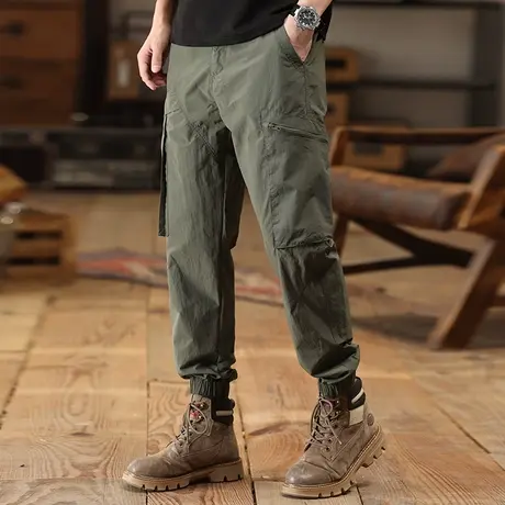 Modi Nick/摩帝尼克男裤子男士宽松百搭潮流工装裤束脚运动休闲裤商品大图