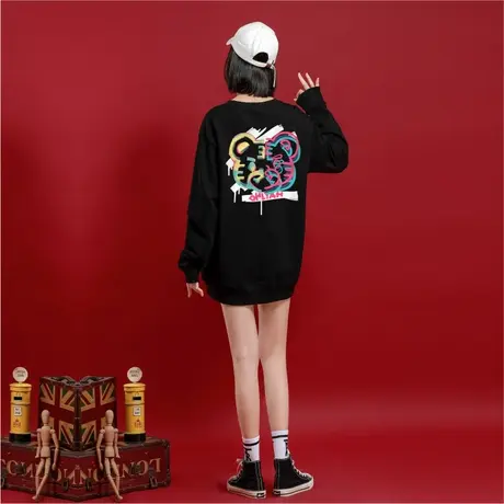 Ohlyah2023年虎年新款设计感小众春季卫衣女宽松外套ins女装潮图片