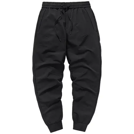 VIP黑色裤子男春秋薄款宽松弹力运动束脚裤跑步百搭休闲长裤潮流商品大图