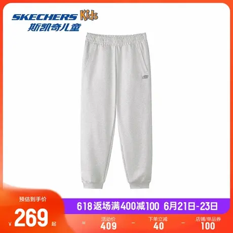 Skechers斯凯奇男款长裤2025新年夏季新款男子休闲束脚裤针织裤子商品大图