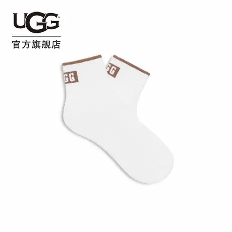 UGG秋季新款女士舒适休闲纯色LOGO款及踝短袜 1158810商品大图