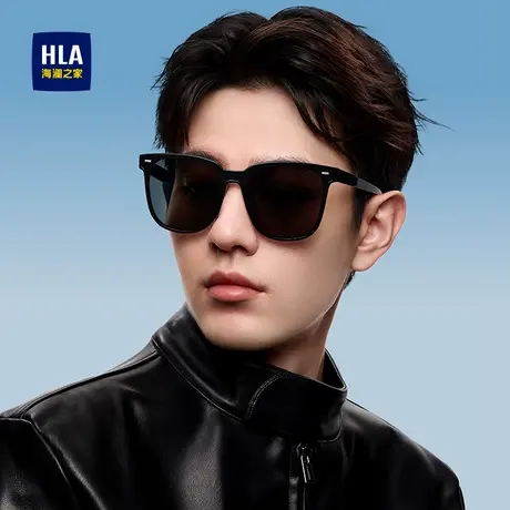 HLA/海澜之家防紫外线大框墨镜男款开车专用偏光太阳眼镜防晒女商品大图