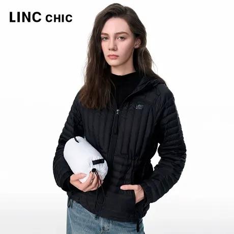 LIINCCHIC金羽杰2025年秋季新品连帽短款轻暖羽绒服女2117图片