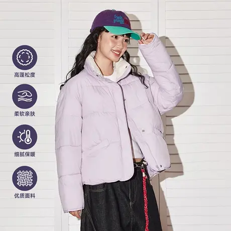 唐狮官方立领棉服女款冬季2026新款小个子加厚保暖短款夹棉外套VB图片