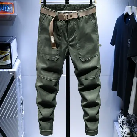 春夏款2022新款牛仔裤男士潮牌宽松直筒韩版潮流休闲长裤子男百搭商品大图