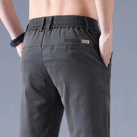 夏季超薄款夏天丝休闲长裤男士2024新款冰丝凉裤西装裤男裤子透气商品大图