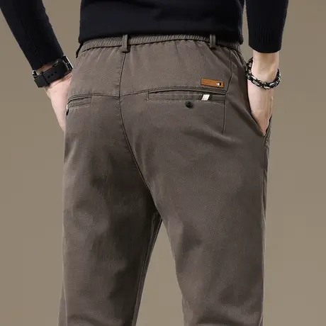 男士商务职业正装西裤秋冬季弹力修身直筒休闲裤子男装新款西装裤商品大图