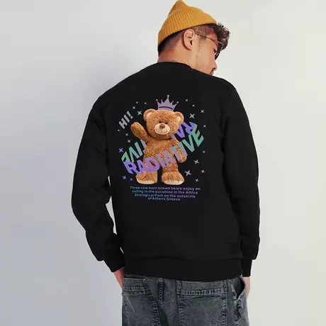 伟臣大码男装加肥加大男卫衣胖子春秋男士秋季男生青少年潮流加厚商品大图