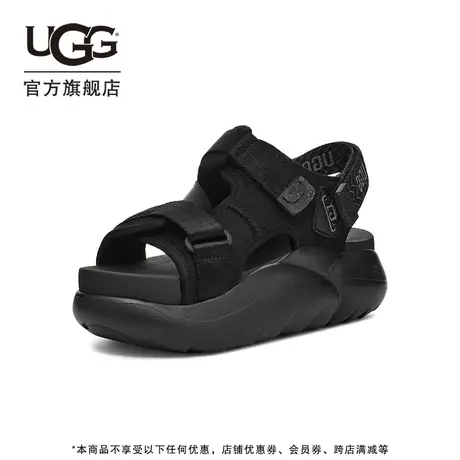 UGG夏季新款女士休闲舒适厚底露趾时尚魔术贴设计凉鞋 1152688商品大图