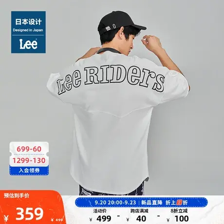 Lee日本设计23新品舒适版落肩袖多色男运动短袖T恤潮LMT00684商品大图