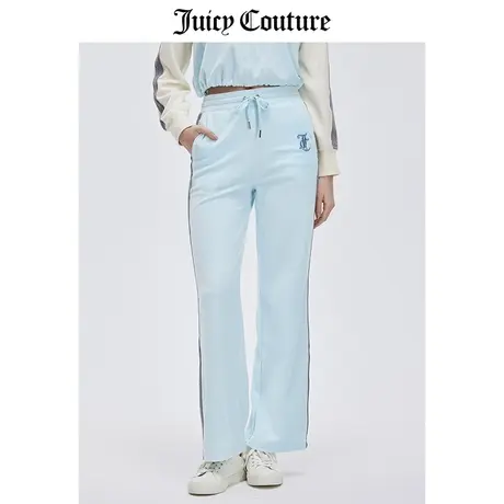 Juicy Couture橘滋休闲裤女2024春季新款美式宽松天鹅绒阔腿裤商品大图