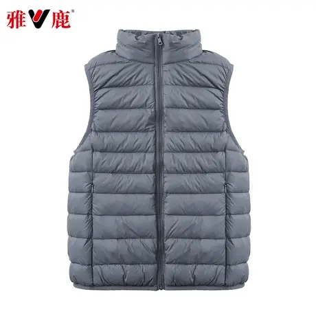 雅鹿秋冬季新款女士羽绒马甲修身短款羽绒服轻薄保暖背心坎肩ap商品大图