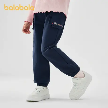 巴拉巴拉童装女童裤子2025新款春装儿童小童宝宝时尚甜美休闲长裤商品大图