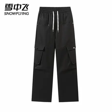 雪中飞工装风多口袋休闲裤男束脚裤长裤工装裤宽松百搭显高阔腿裤图片