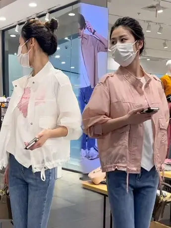 长袖立领工装风时尚小众防晒衣2023年春夏新款夹克百搭休闲外套女商品大图