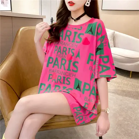 2024夏季新款情侣装女装设计感小众别致半袖体恤上衣正肩短袖t恤图片