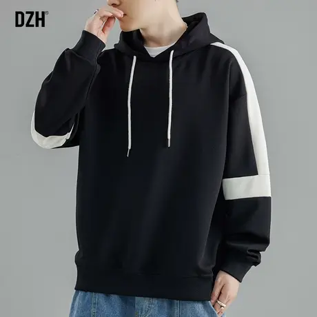 男生套头卫衣男连帽秋季潮牌休闲外套潮高级感男装2024新款连帽衫图片