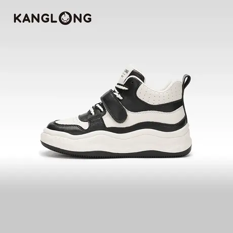 【门店发货】康龙女鞋冬季新款休闲时尚高帮加绒板鞋舒适保暖商品大图