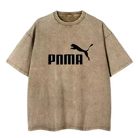 官方正品奥特莱斯运动短袖t恤夏季纯棉水洗上衣潮牌男女情侣体恤商品大图