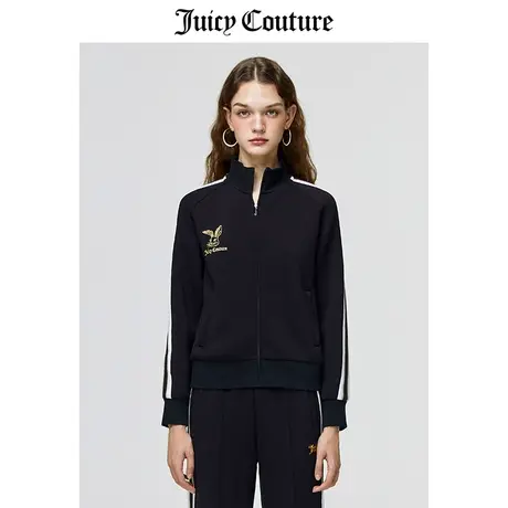 Juicy Couture橘滋外套女2023秋冬新款兔子针织外套空气层夹克女商品大图