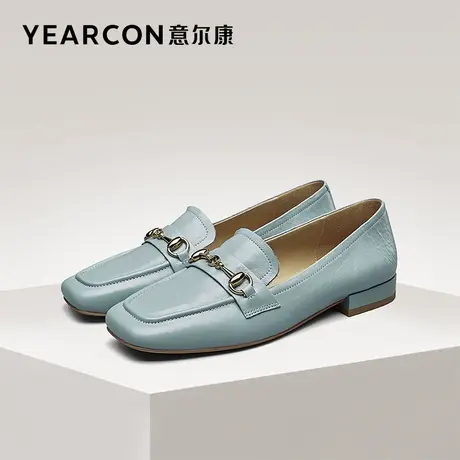 意尔康官方旗舰店女鞋乐福鞋学院风百搭英伦小皮鞋outlets商品大图