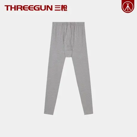 三枪无痕中厚款男士保暖裤青年打底裤长绒棉秋裤莫代尔内衣男冬季图片