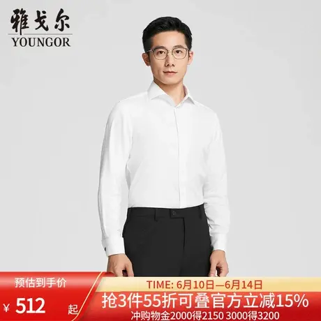 【商场同款】雅戈尔男士长袖衬衫春秋新款官方商务休闲长袖衬衫男商品大图