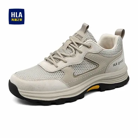 HLA/海澜之家男鞋春季新款潮流增高透气网面运动鞋耐磨跑步休闲鞋图片