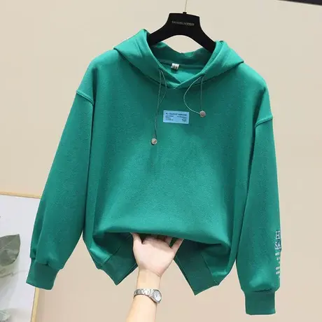 早秋带帽卫衣女装2023年新款宽松韩版洋气春秋薄款外套上衣小个子图片
