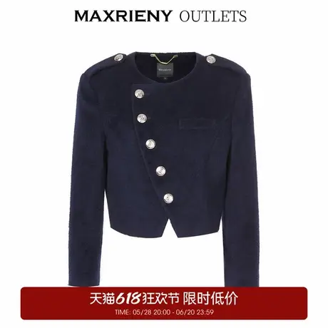 【奥莱】MAXRIENY复古海军风外套修身截短上衣商品大图