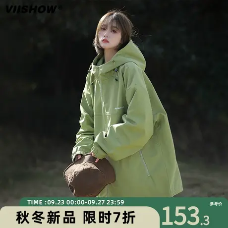 VIISHOW防风冲锋夹克外套男款春秋季美式春季潮牌户外机能痞帅夹商品大图