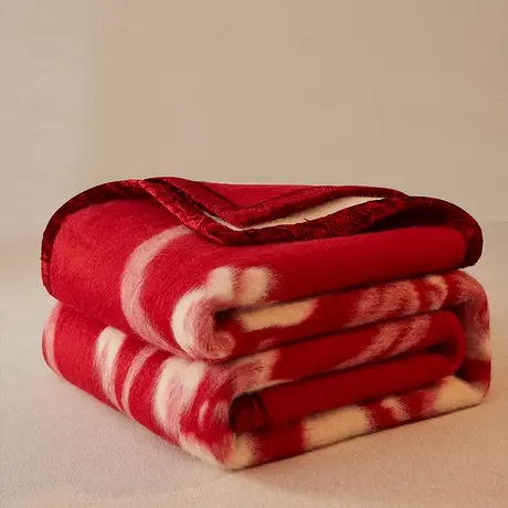 恒源祥纯羊毛毛毯沙发午睡毯子沙发小被子盖毯单双人加厚冬季毛毯商品大图