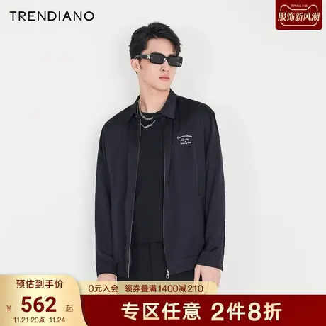 TRENDIANO官方男装秋季新款时尚潮流夹克外套男商品大图