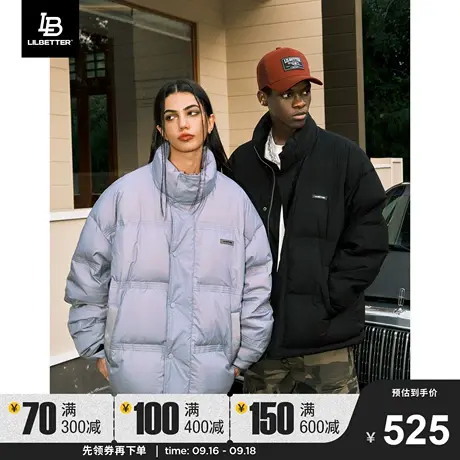 Lilbetter男士羽绒服冬季新款夹克美式潮流面包服保暖情侣外套lb图片