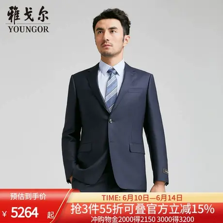 【商场同款】雅戈尔男士西服春季新款官方商务休羊毛西装外套男图片
