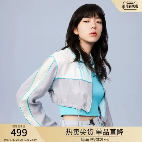 RIENYRE外套女春秋款短款高级休闲薄上衣美式复古辣防晒气质女装商品大图