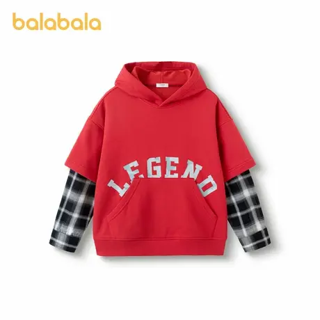 巴拉巴拉男童卫衣儿童春装上衣2025新款长袖大童拼接图片