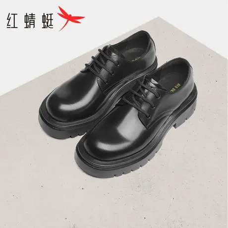 【好物体验专享】红蜻蜓黑马系列德比鞋2025秋新款大头男士皮鞋商品大图