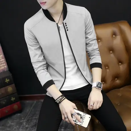 夏季薄款外套男士防晒夹克学生休闲修身青年春装韩版运动外衣服潮商品大图