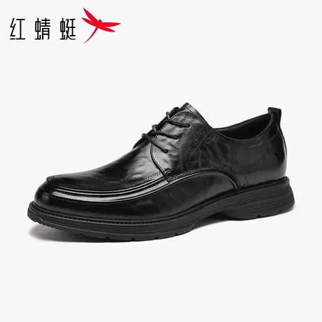 红蜻蜓男鞋秋冬新款鞋子男士休闲皮鞋男商务正装工作真皮单鞋防水商品大图