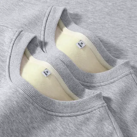 ZR真维斯加绒灰色卫衣女冬季2023新款加厚薄绒外套美式设计感外套图片