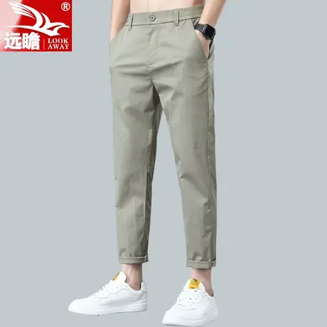 夏天冰丝休闲裤男夏季薄款2023新款男士潮流男裤直筒修身长裤子男商品大图