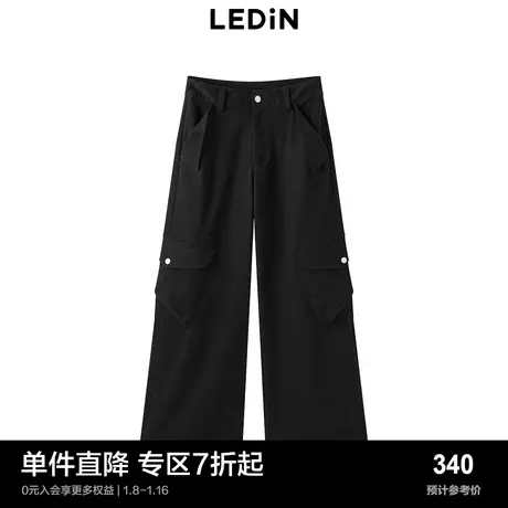 【商场同款】乐町复古休闲工装裤冬季宽松休闲时尚长裤C2GBD41商品大图