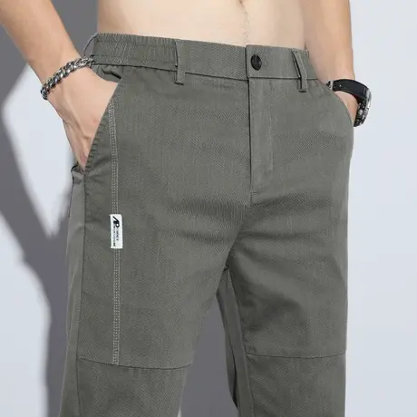 夏季薄款宽松男士直筒夏天中年爸爸装休闲长裤2023新款夏装男裤子商品大图